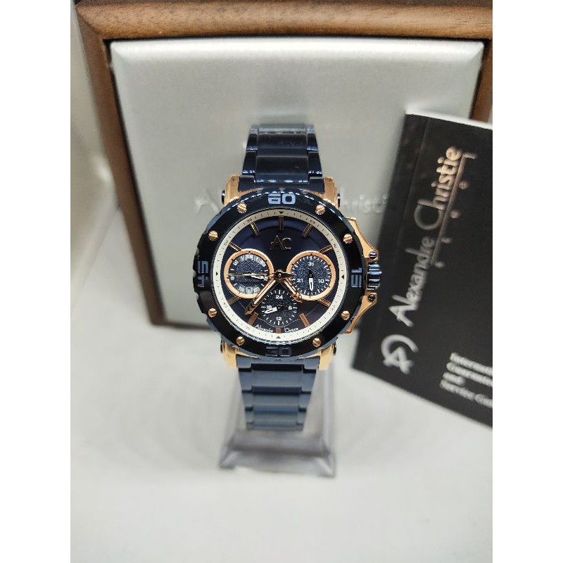 Jam tangan Wanita Alexandre Christie AC 9205 BF RANTAI