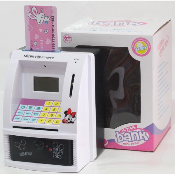 Mainan Celengan ATM Mini Mickey Mouse