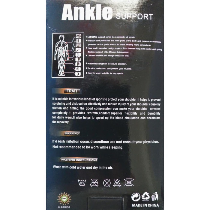 VOM AOJIAN Ankle Support 802 - Deker Pergelangan Kaki Anti Cidera 0633