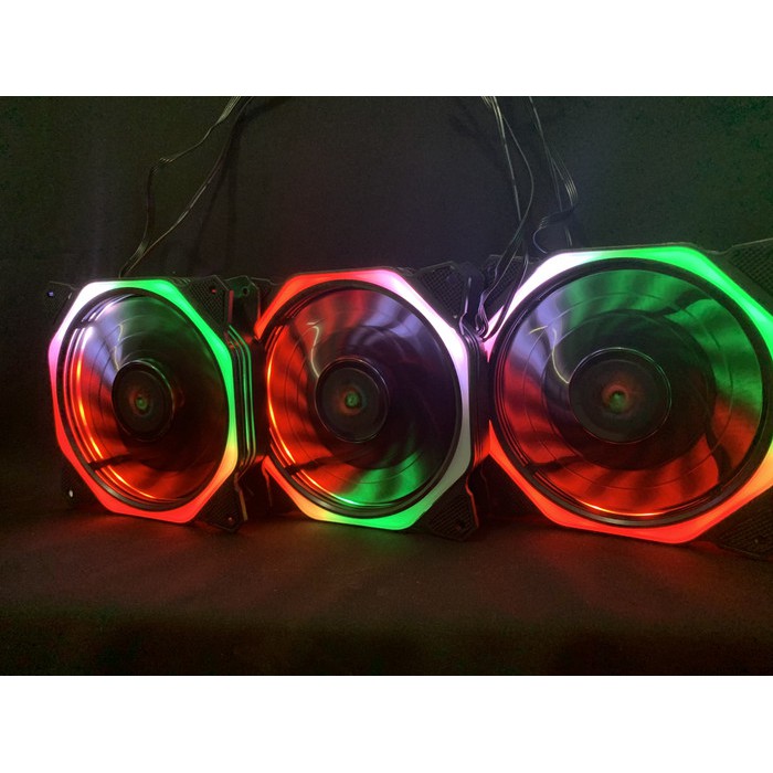 FAN CASING RGB CONTROLER / XBT 113R RGB AUTO / 3PCS / SEGI 8+ REMOTE ori