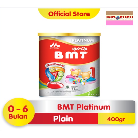 Morinaga BMT Platinum 1 Tahap 1 ( 0 - 6 bulan ) Tin Kaleng 400gr