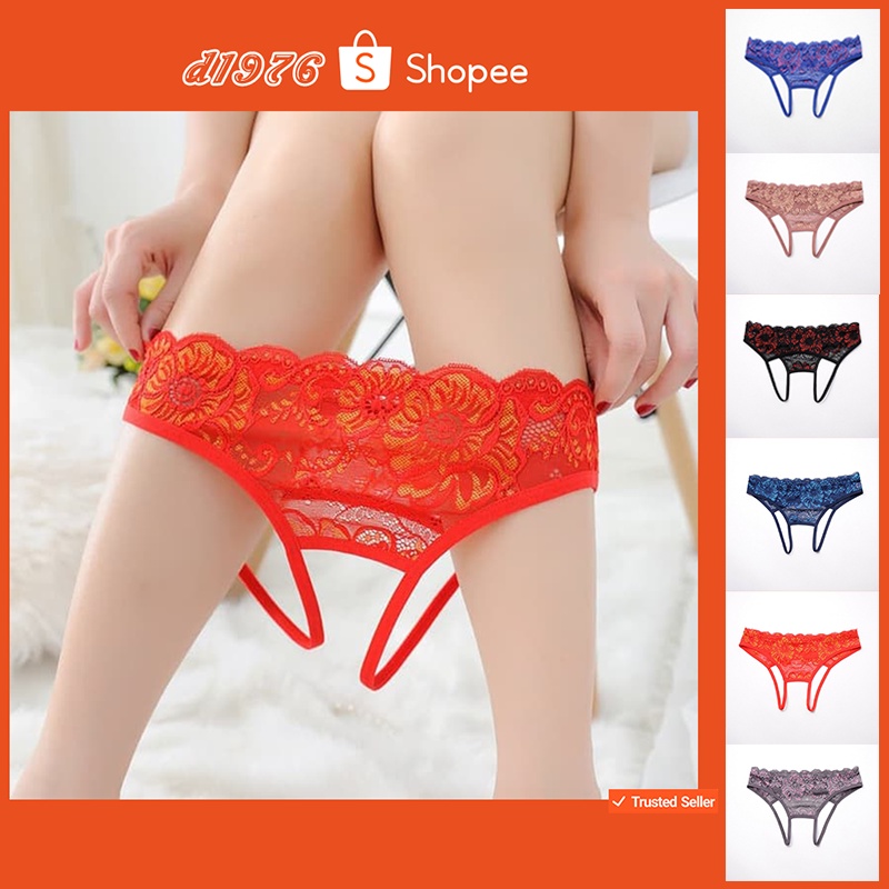 d1976 Celana Dalam CD Wanita GString Size S M L XL Model Open Crotch H087