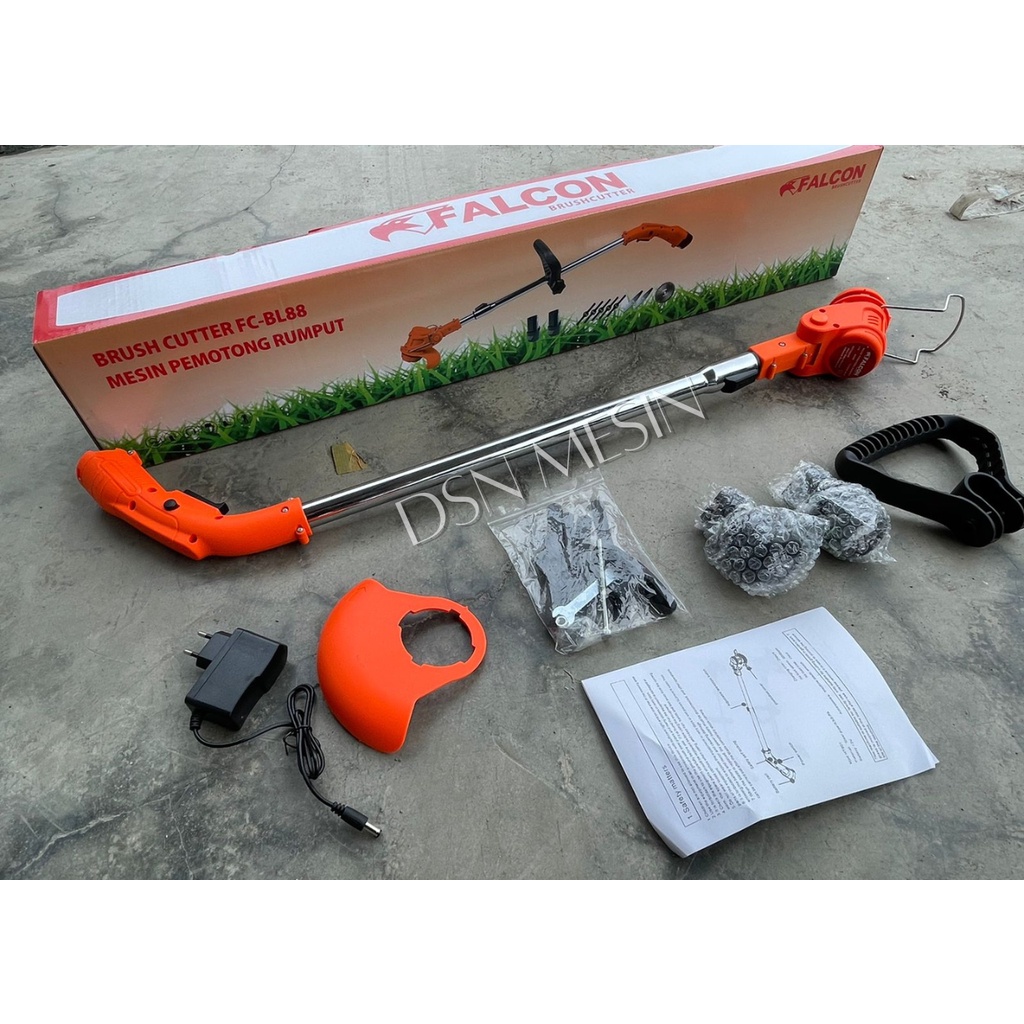 MESIN POTONG RUMPUT PORTABLE FALCON BATERAI 12V