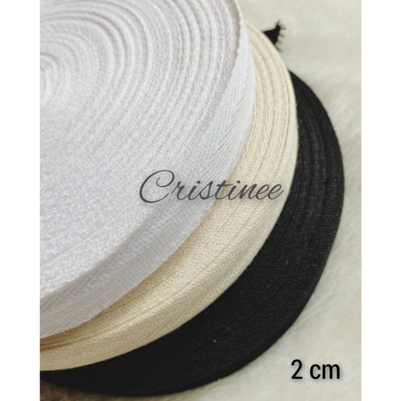 Tali katun/twill tape lebar 2cm (1roll)