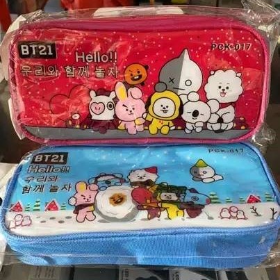 

Cuci Gudang Tempat Pensil Kain Resleting Bt21 Pencil Case Bts Bahan Hemat
