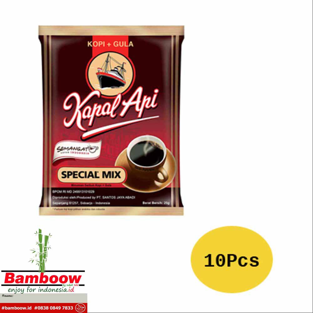 

kopi kapal api special mix renteng 10 x 25gr