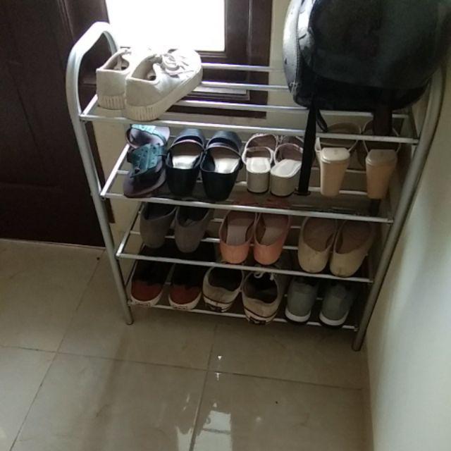 Rak Sepatu 4susun  Full Alumunium