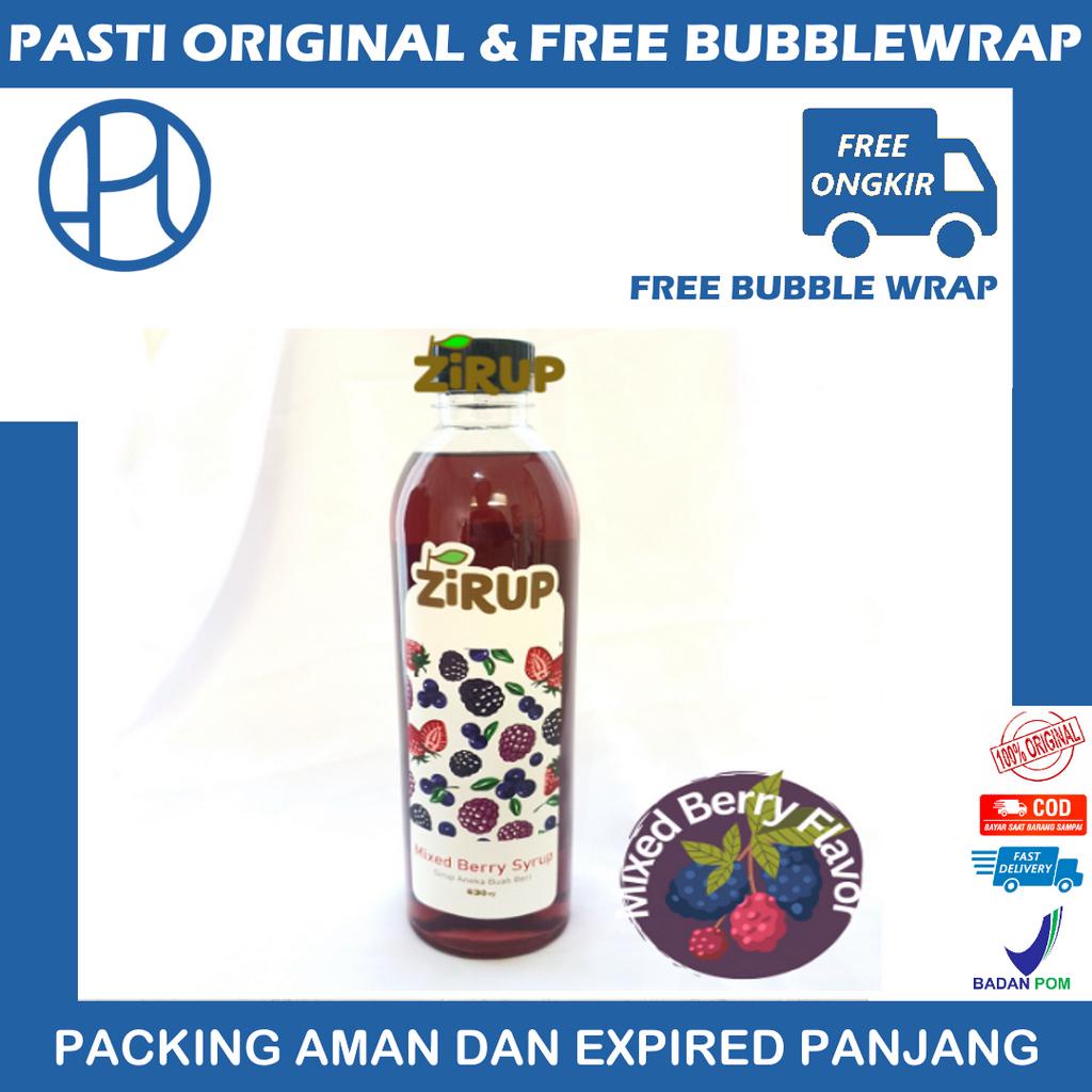 ZIRUP Minuman Sirup Rasa ANEKA BERI MIXED BERRY FLAVOR 630ML