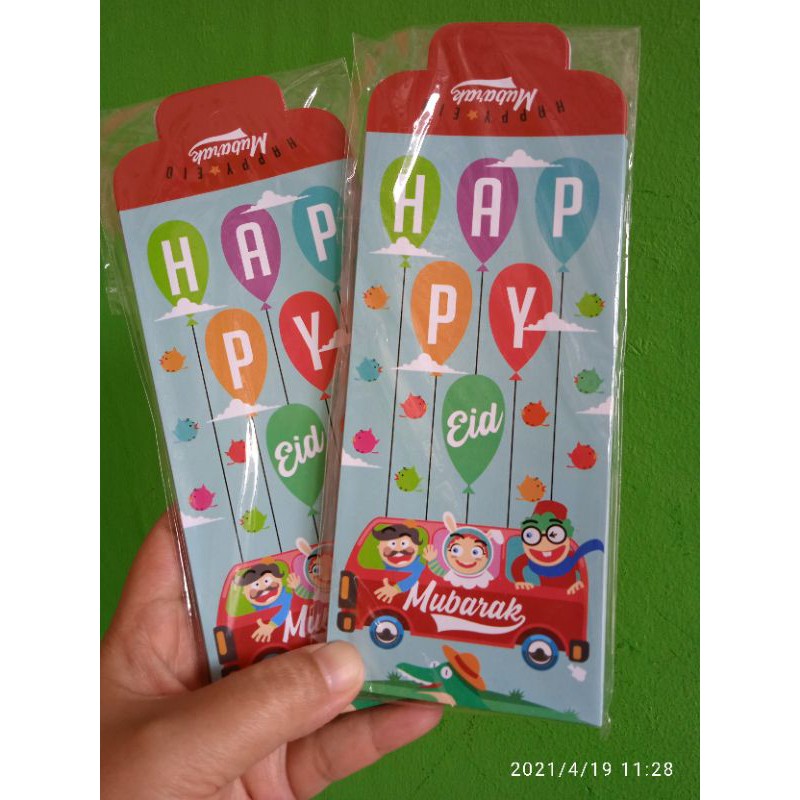 

TERLARIS!! PALING HEMAT AMPLOP LEBARAN GLOSSY TERMURAH TANPA LIPAT / 7,5 x 12cm ART PAPER