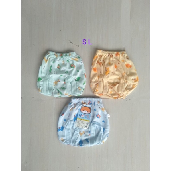 3 pcs Celana pendek bayi / Celana pop bayi print