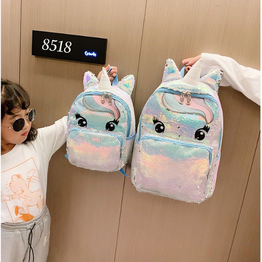 Tas Ransel Sequin Poni Size L Tas Anak Perempuan Bisa Berubah Ketika Diusap