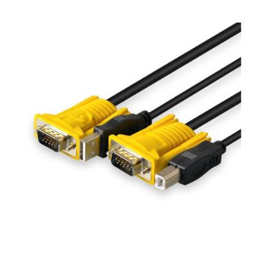 Cable kvm 3 meter Vga d-sub 15 pin Usb-B Usb-A 2.0 for keyboard video monitor mouse switch - kabel Kvm 3m