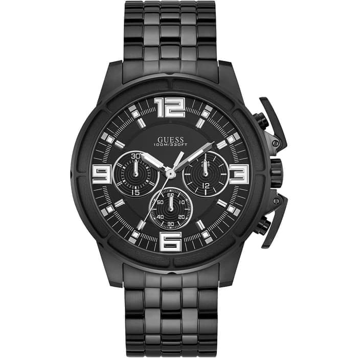 GUESS W1114G1 Apollo - Jam Tangan Pria - Hitam