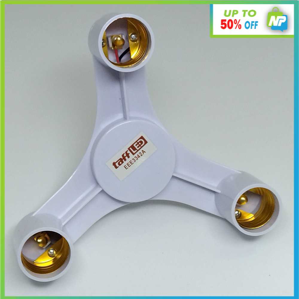 Fitting Lampu Bohlam 3 Cabang - Fitting Lampu Gantung Minimalis