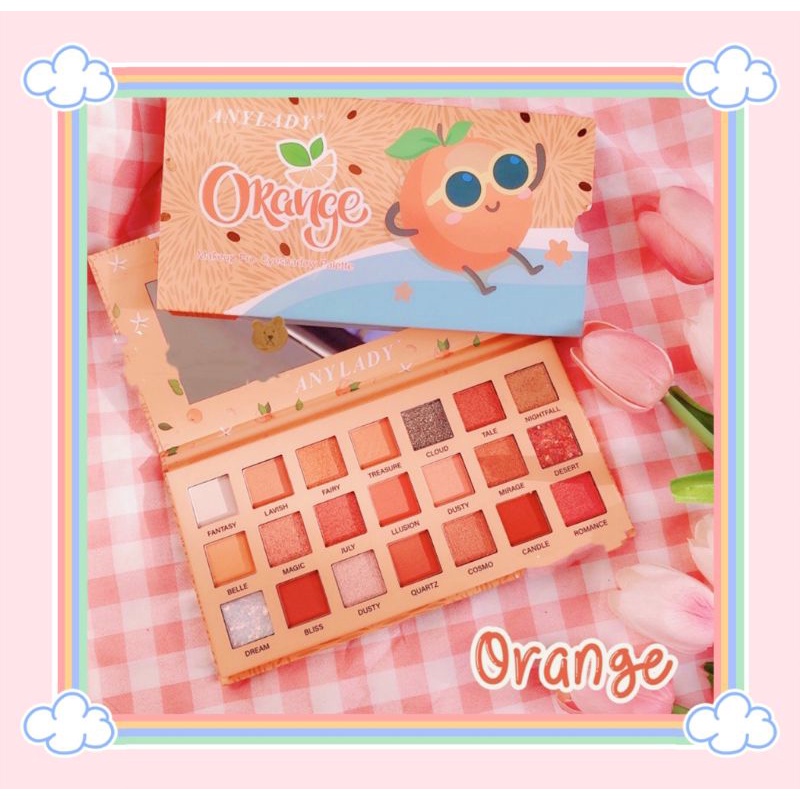 PROMO!!!EYESHADOW PALETTE PEACH/ORANGE ANY LADY 515/516