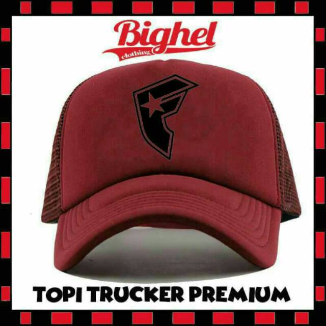 TOPI TRUCKER JARING LOGO FAMOUS J5 - LS