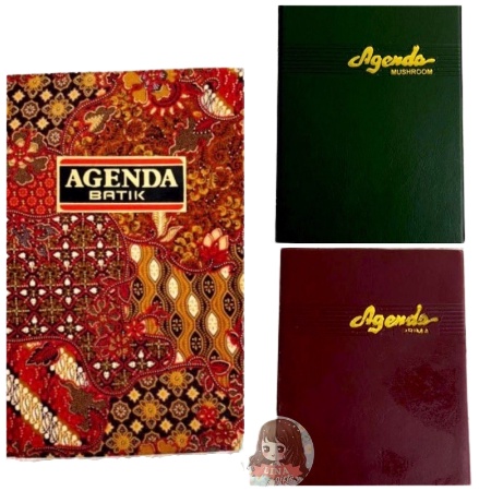 ( 50 Lembar ) OBRAL BUKU AGENDA BATIK / NOTES JADWAL / CATATAN KERJA / NOTEBOOK BERGARIS - DIARY BOOK