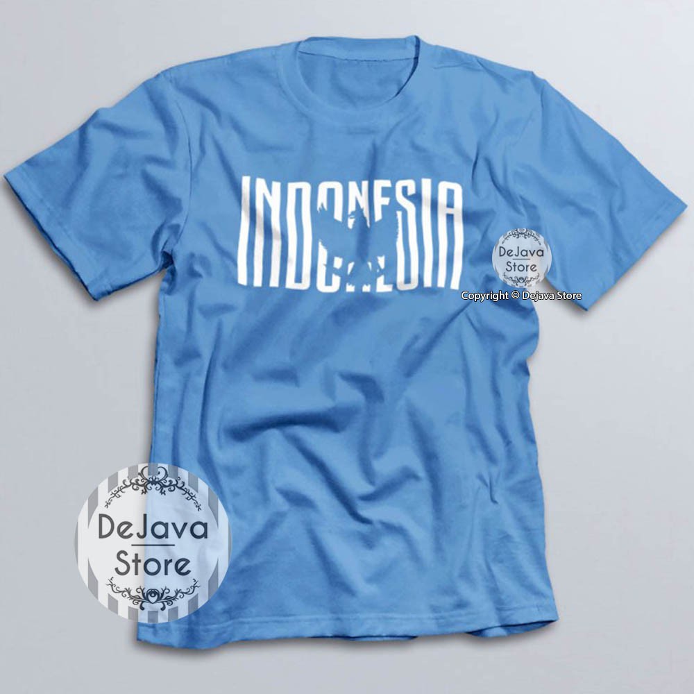 Kaos Distro Indonesia Garuda Simple Baju Kemerdekaan Agustus Cotton Combed 30s Unisex Premium | 1623-6