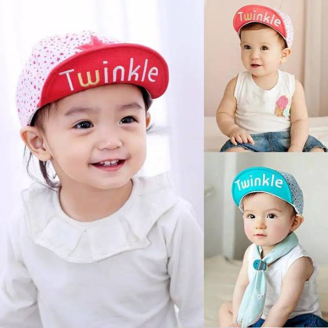 Topi bayi balita anak lucu twinkle