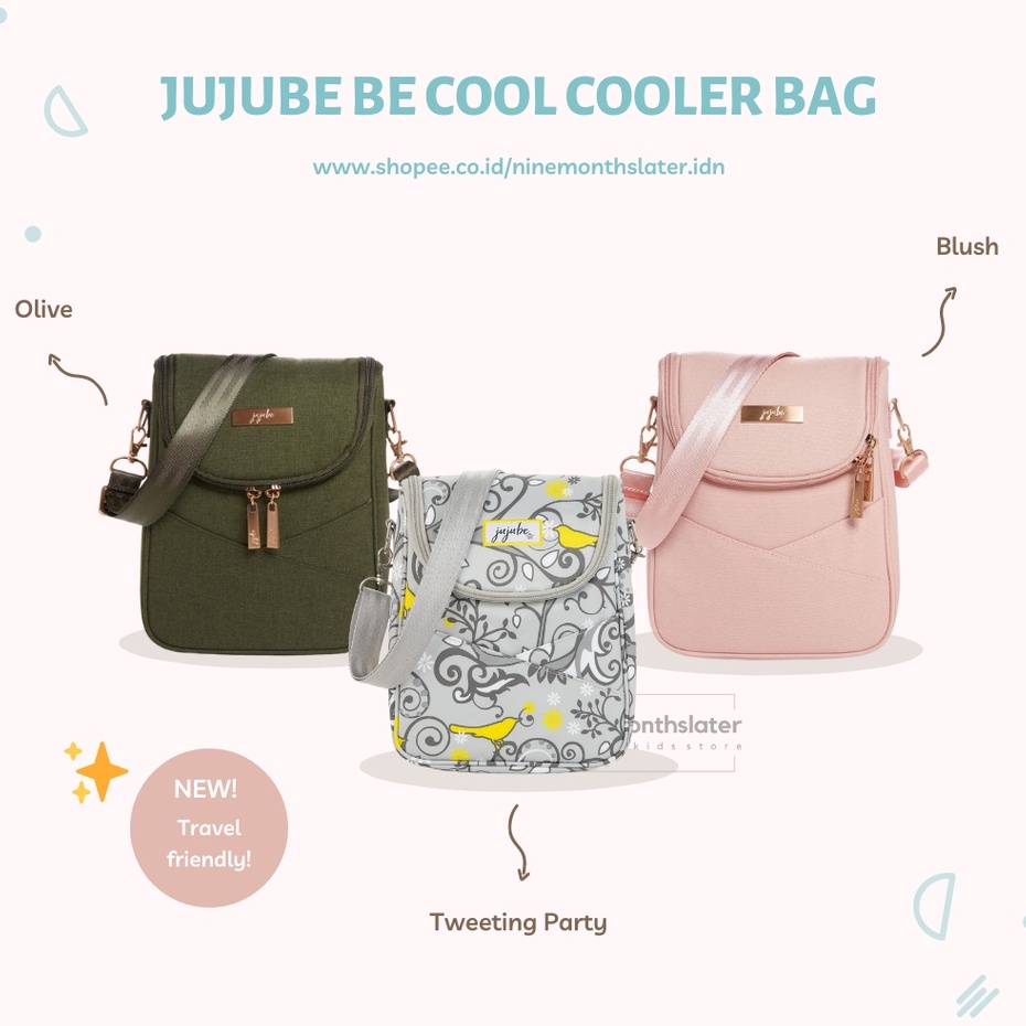 Jujube Be Cool Cooler Bag - Tas Menyusui Anak Bayi Perlengkapan Cooler Pouch Box ASI Penyimpanan