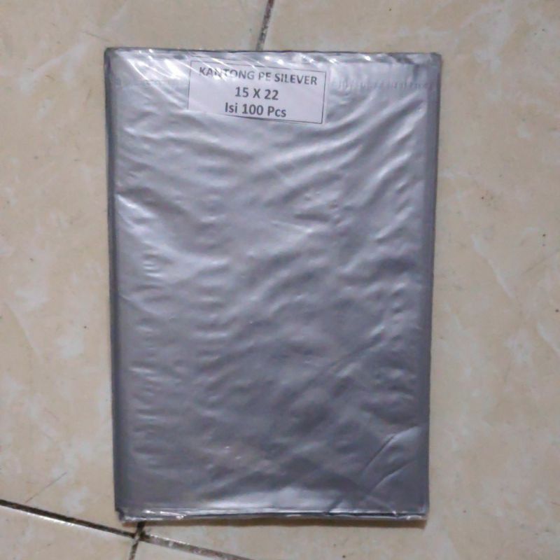 plastik Packing Silver uk 15x22, Kantong Plastik Baju, Plastik bungkus paket