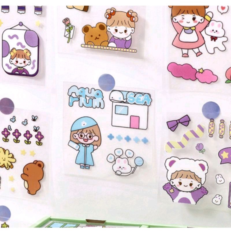 

Sticker Lucu Tumblr Aesthetic Jurnal Botol Motif Anne Ecer Murah