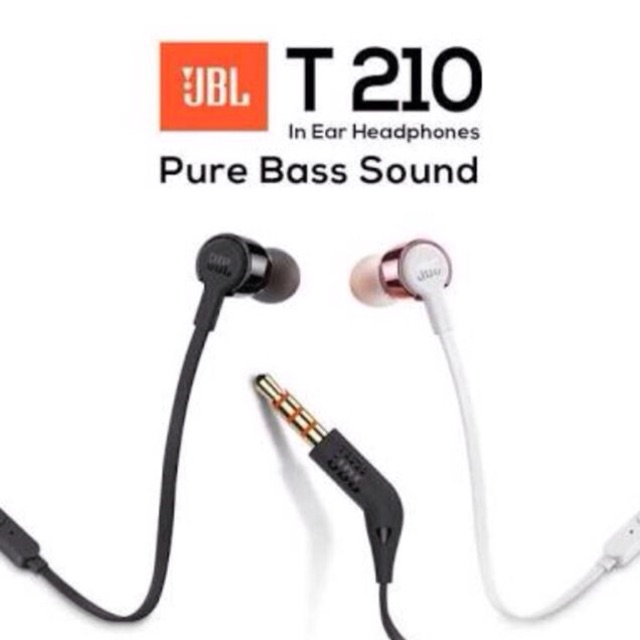 JBL T210 in headphone/ hedset JBL T210 original IMS garansi resmi 1 tahun