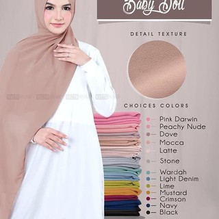  BEST SELLER PASHMINA CERUTY BABYDOLL180x75 Hijab Jilbab  