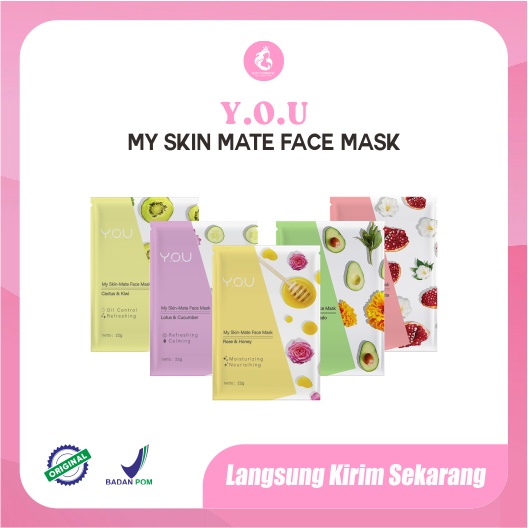 YOU My Skin - Mate Face Mask 22g | Sheet Masker Y.O.U makeups Skin Care