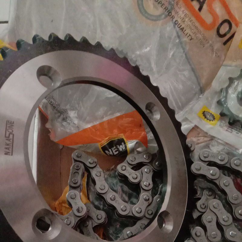 Gir Gear Belakang Depan Set + Rantai Kawasaki KLX 150 428H 44T 50T 14T REAR Sprocket 44 T 50 T Drive Chain Kit Chainkit Girset Gearset-2