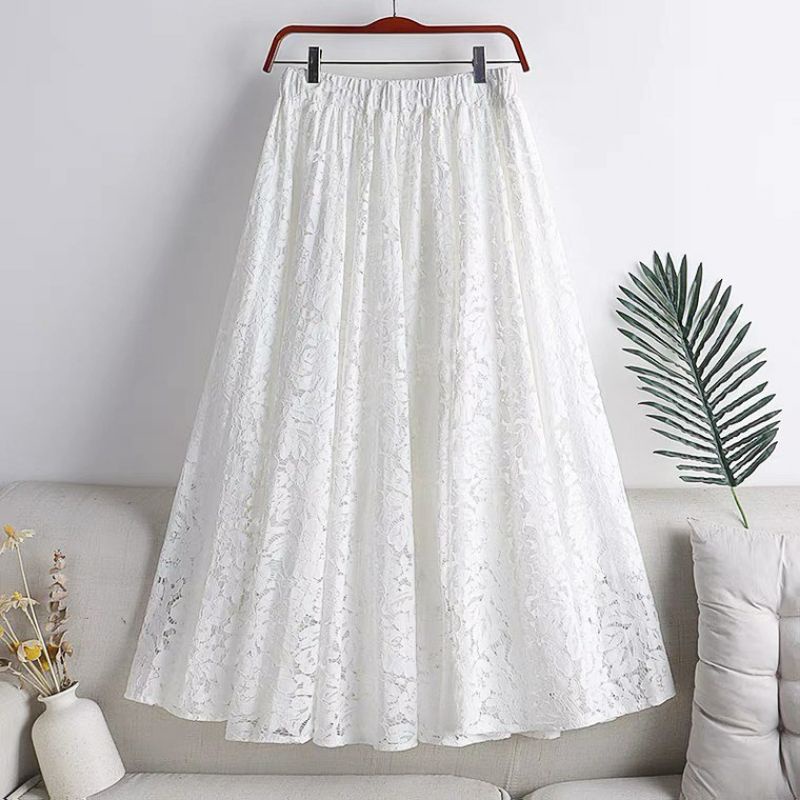 Neysa Lace Skirt/Rok kekinian/rok murah/ Rok panjang/Rok kondangan/Rok brukat