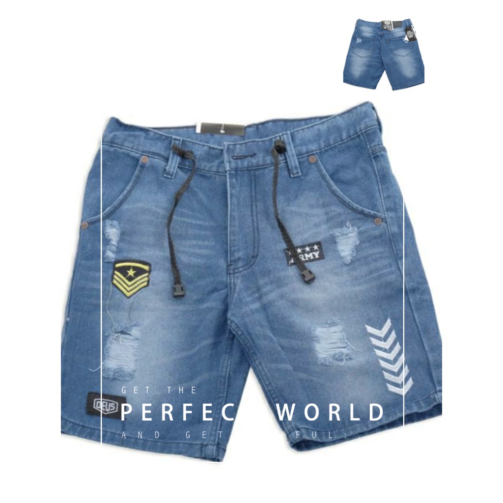 Celana jeans pria sobek celana jeans pendek sobek pria Celana jeans sobek Jeans sobek Jeans pendek p