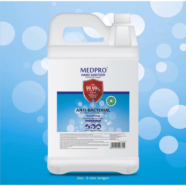 Medpro hand sanitizer gel 5liter
