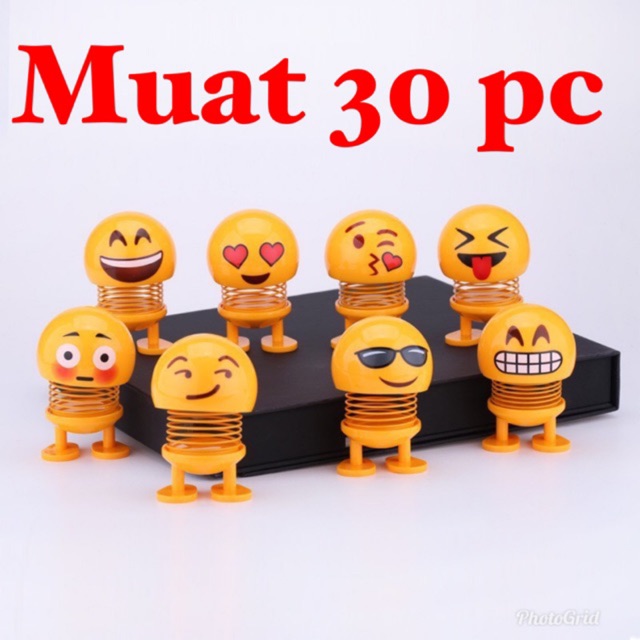 

Spring doll emoji LED Lampu / Pulpen atau bolpoin emoji pir