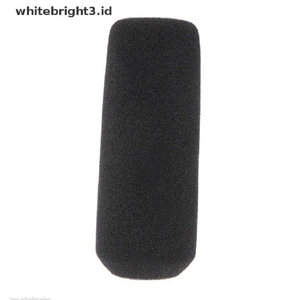 (whitebright3.id) Cover Pelindung Mikrofon Shotgun 12cm Bahan Busa Spons