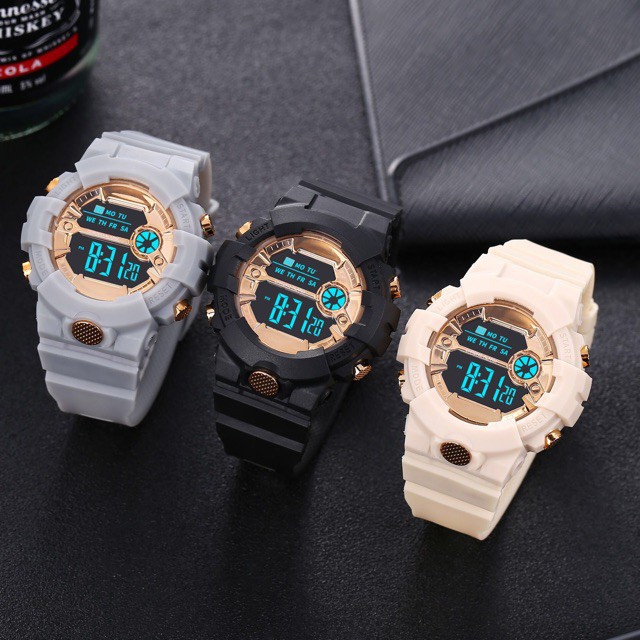 ✅[COD] Jam Tangan Couple Sport Digital  Led Rubber Murah  Watch C07