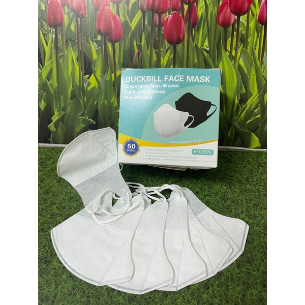duckbill murah  3ply dan 4ply isi 50pcs mirip sensi/masker duckbill/masker