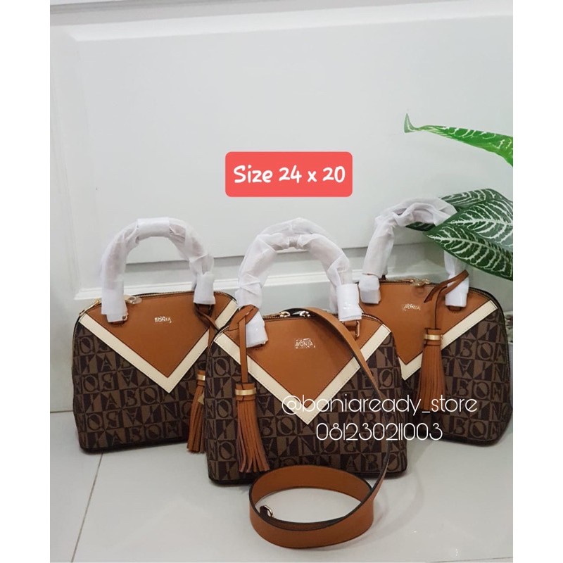 NEW TAS ALMA BONIA MONOGRAM SMALL ORIGINAL 100%