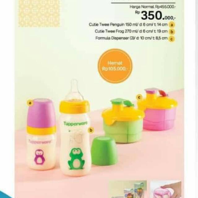 Botol susu bayi tupperware