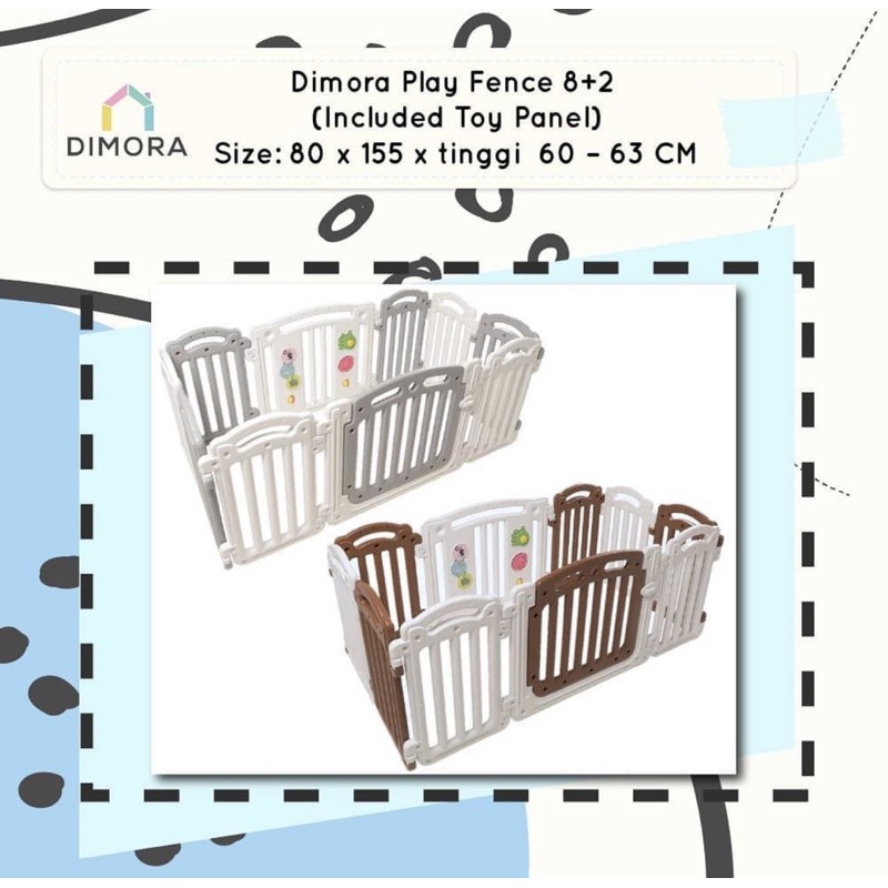 dimora play 8+2 baby fence