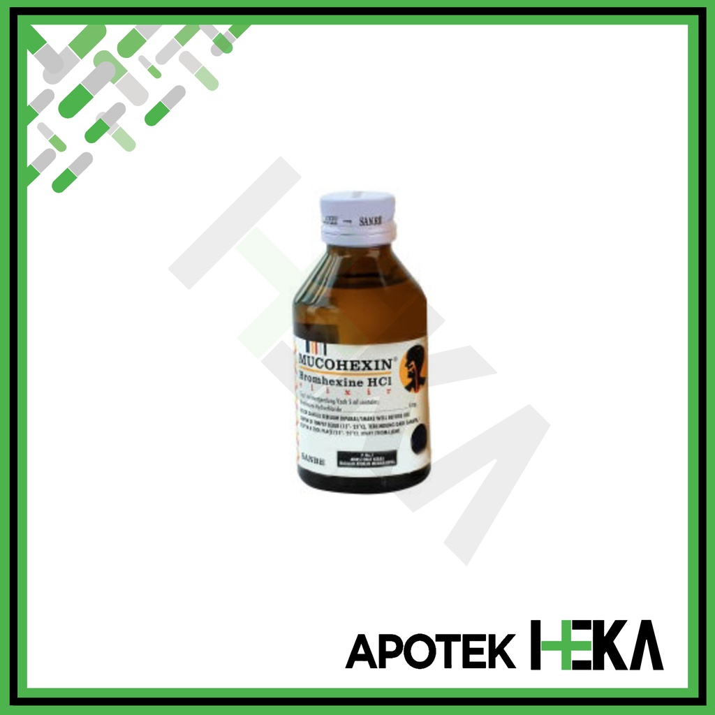 Mucohexin Elixir Syrup 120 ml - Sirup Membantu Mengeluarkan Dahak (SEMARANG)