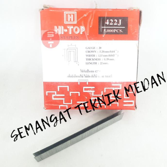 

Jual Paku Staples Tembak Refill Nail Nailer Gun U Kecil 22Mm 422J 422 J Smtt1 Kualitas Baik
