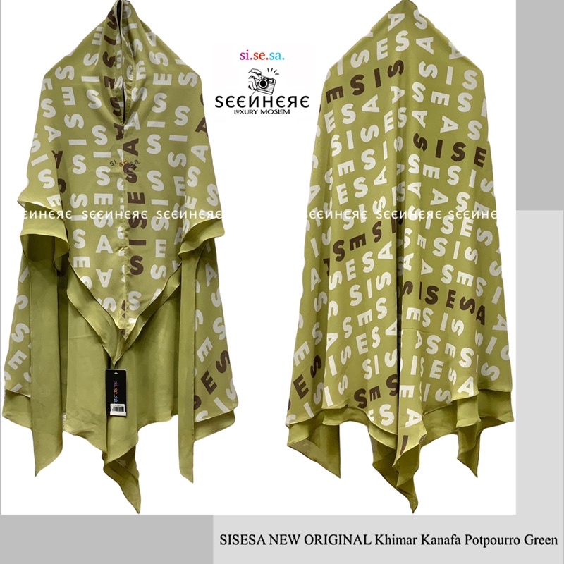 SISESA NEW ORIGINAL GUARANTEED - Khimar Kanafa Green