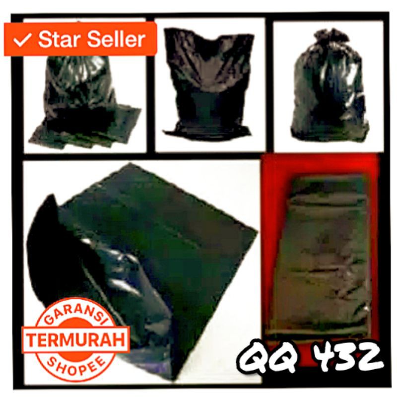 Plastik sampah 50x75 isi 14pcs, 60x100 isi 12pcs, 90x120 isi 6pcs polybag Trash bag Kantong sampah