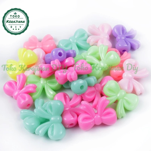 [ 20 pcs ] Manik Manik Mote Pita Pastel Bahan Craft &amp; DIY