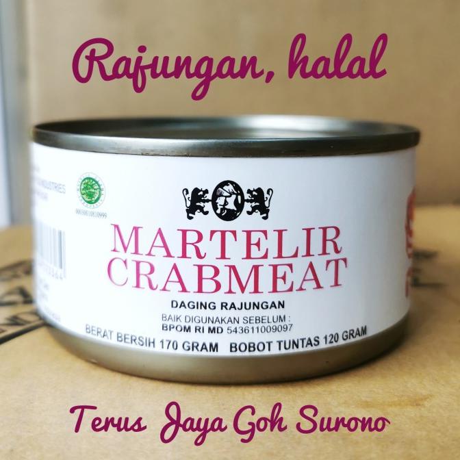 

Martelir Crabmeat Daging Rajungan Kaleng Kepiting Kaleng