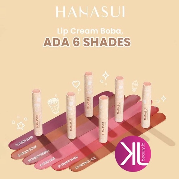 NEW SHADE BOBA Hanasui Mattedorable Lip Cream