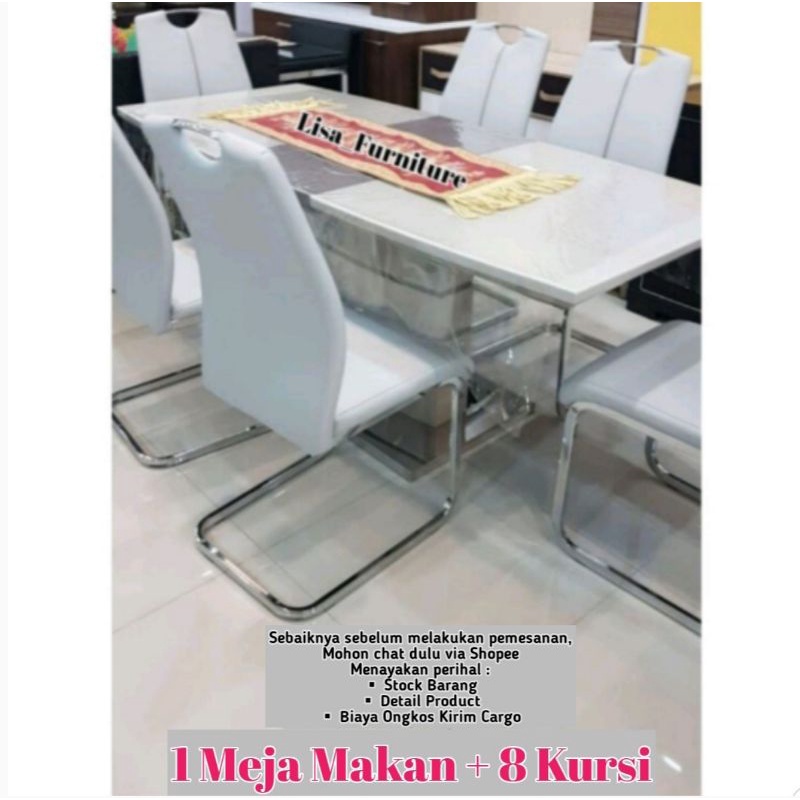 Meja Makan Marmer|Meja Makan Marmer 6 Kursi|Meja Makan Marmer 4 Kursi|Meja Makan Marmer Minimalis|Me