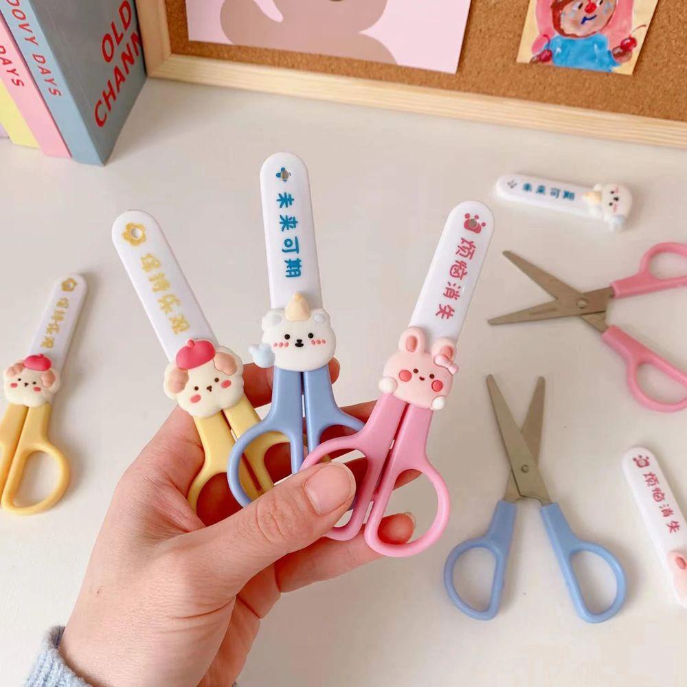 Augustina Art Gunting Mini Stainless Steel Perlengkapan Kantor Pemotong Kertas Alat Tulis Siswa Craft Scissors Hand Scissors