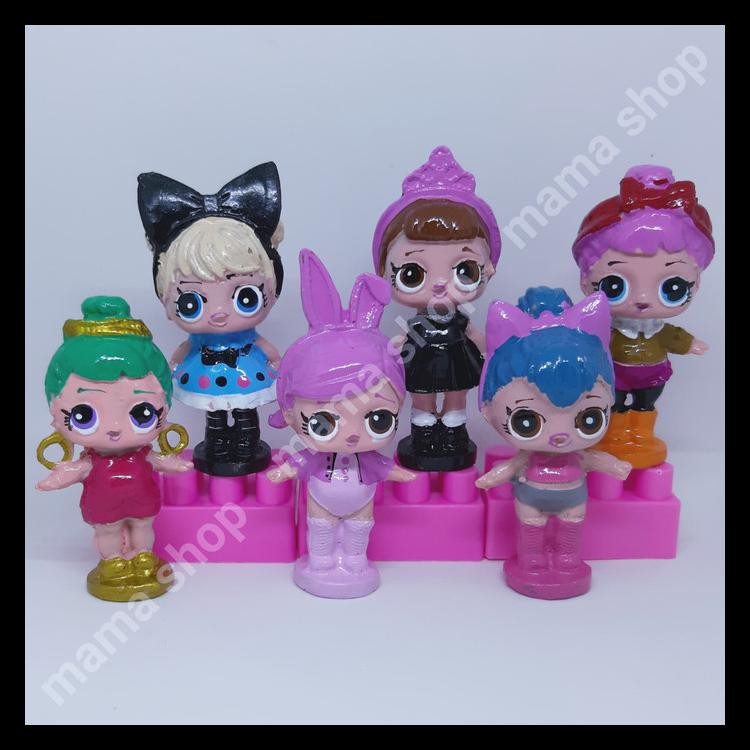 Topper Kue Figure Lol Patung Kue Hiasan Cake Ultah Anak Toper Cake